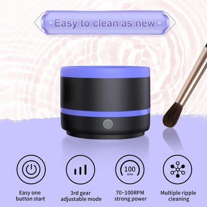 Portable USB Makeup Brush Cleaner Purple