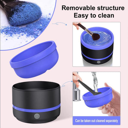 Portable USB Makeup Brush Cleaner Purple