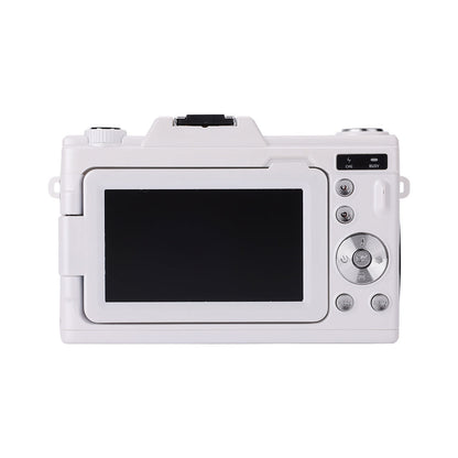 4K Ultra HD Digital Camera with 68MP with 180 Degree  Flip Screen White