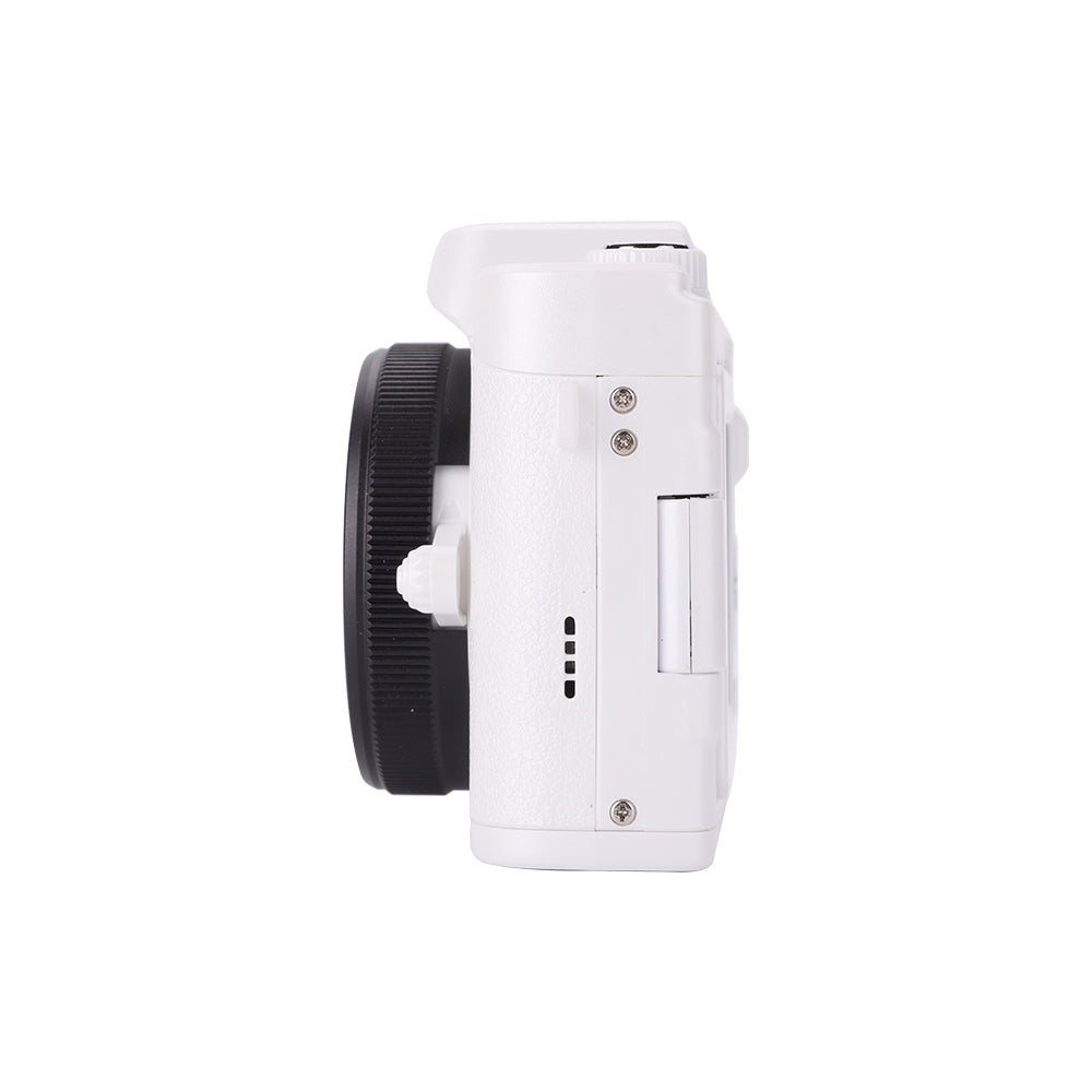 4K Ultra HD Digital Camera with 68MP with 180 Degree  Flip Screen White