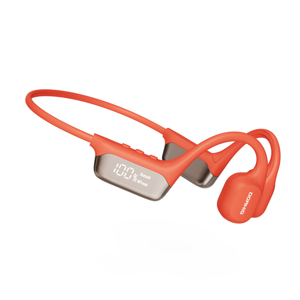 IPX8 Waterproof Bone Conduction Swimming Headphone - Red