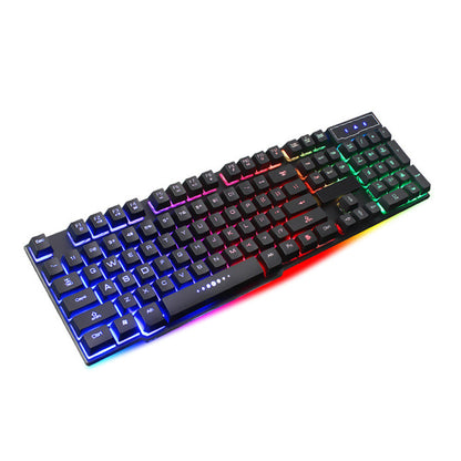 RGB Gaming Wired Keyboard 104 Keys Full-Size Mechanical Keyboard with Backlight Black