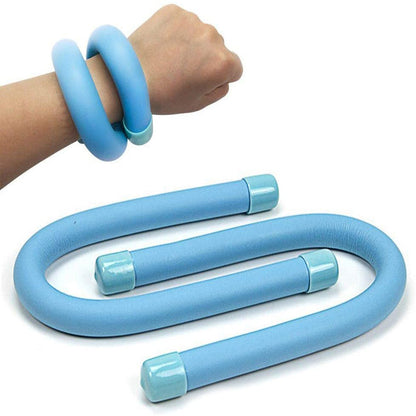 2Pcs 450g  Adjustable Wrist Weight Wearable Ankle Weight Wristband Blue