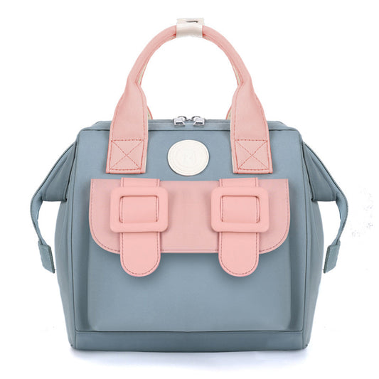 Diaper Bag Backpack Portable Nappy Backpack Travel Backpack Blue