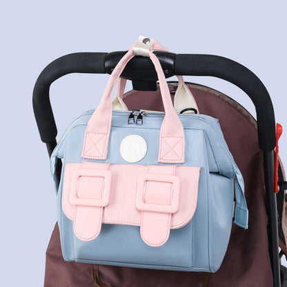 Diaper Bag Backpack Portable Nappy Backpack Travel Backpack Blue