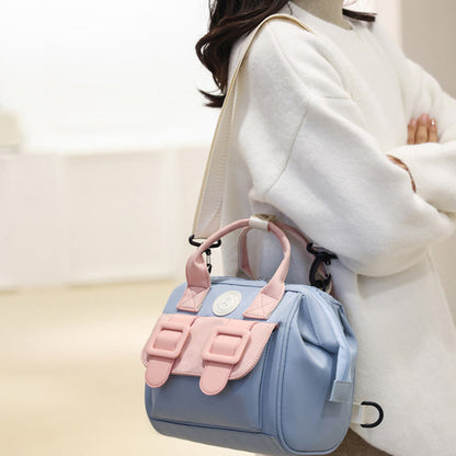 Diaper Bag Backpack Portable Nappy Backpack Travel Backpack Blue