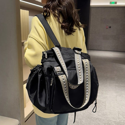 Transformable Cradle Bag Multifunctional Travel Backpack Shoulder Bag Mummy Bag Black