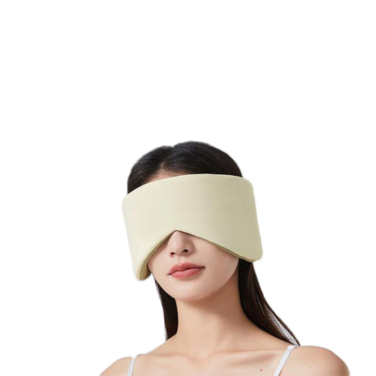 Sleep Eye Masks with Adjustable Strap for Sleeping Block Light Beige and Green