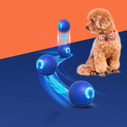 2Pcs 5CM Automatic Moving Ball Toys for Cats USB Rechargeable Interactive Cat Bouncing Toys