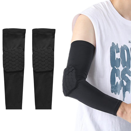 Pair of Elbow Sleeve Support Brace Pads Compression Arm Guard Gym Sports Protector