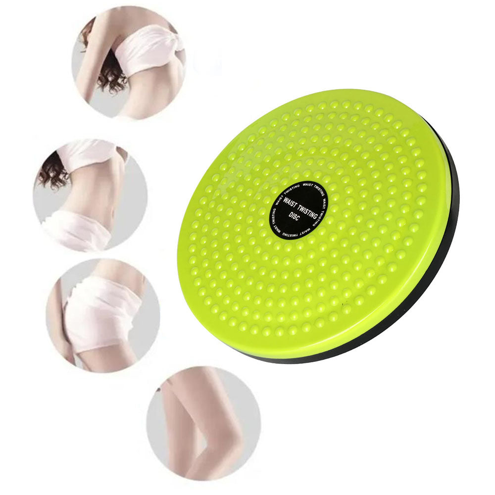 Twist Waist Disc Board Slimming Fitness Exercise Massage Foot Sole Home Fitness Equipment-Green