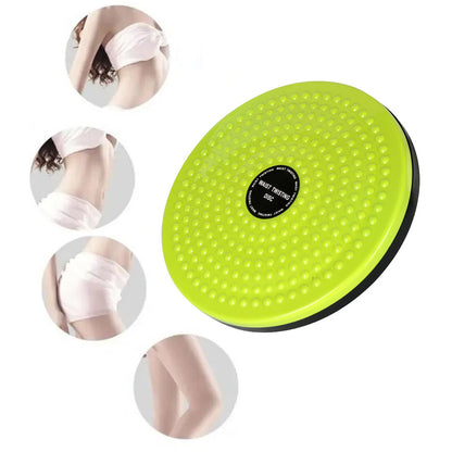 Twist Waist Disc Board Slimming Fitness Exercise Massage Foot Sole Home Fitness Equipment-Green