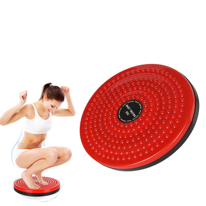 Twist Waist Disc Board Slimming Fitness Exercise Massage Foot Sole Home Fitness Equipment-Red