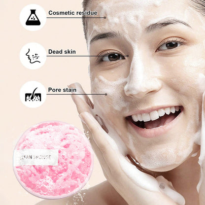 40Pcs Makeup Brush Set with Sponges  Cleansing Pads Headband Wristbands-Pink