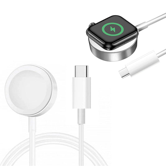 Wireless Charging Cable Compatible with Apple Watch Series 10/9/8/7/6/5/4/3/2/1/SE Type-C Style