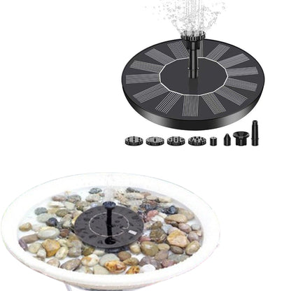 Solar Water Fountain with 6 Nozzles Solar Powered Floating Solar Pond Pump for Bird Bath Pond Pool Fish Tank