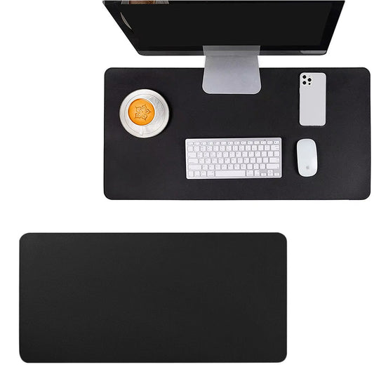 Water Resistant Mousepad PU Leather Large Mouse Pad Anti Slip Gaming Desk Mat Black