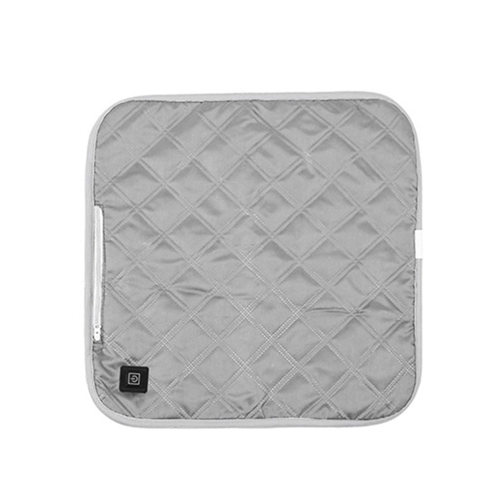 USB Powered 3-Mode Heated Seat Cushion Chair Seat Warmer Pad Grey