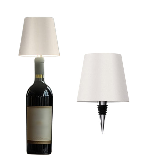 3-Color Stepless Dimming Lamp for Wine Bottle Decor Rechargeable Wireless Bottle Lamp Style 2