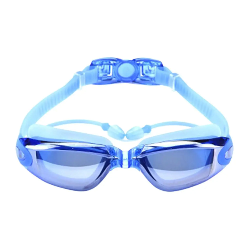 3-Piece Anti-Fog UV Swim Goggles Set with Case for Adults & Youth Blue