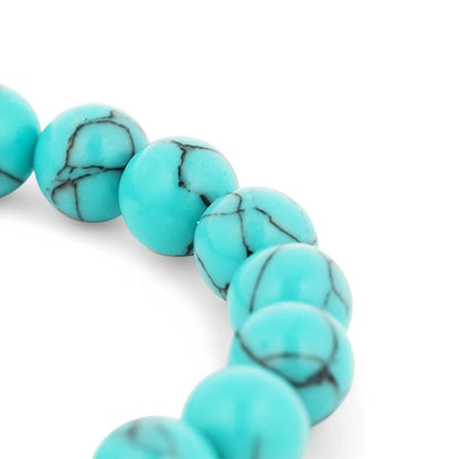 2PCS Turquoise Turtle Charm Wish Friendship Bracelet for Women & Men Style 2