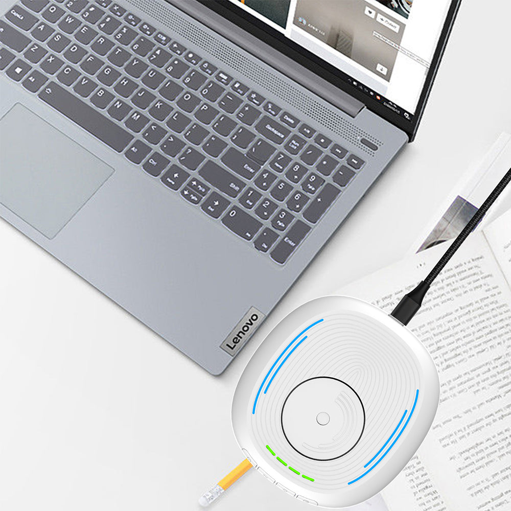 Virtual Mouse Jiggler Device Anti-Sleep Mouse Mover with Timer White