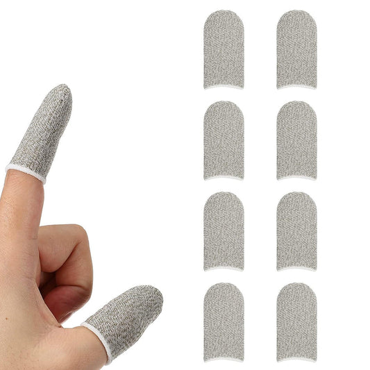 10 Pcs Copper Fiber Gaming Finger Sleeves Anti-Sweat & Ultra-Thin