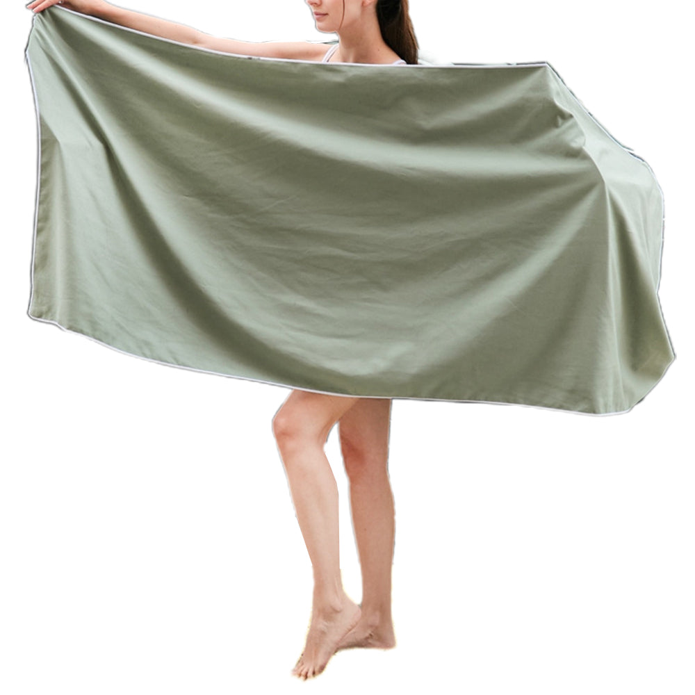 Magnetic Beach & Travel Towel 76x190cm Super Absorbent Army Green