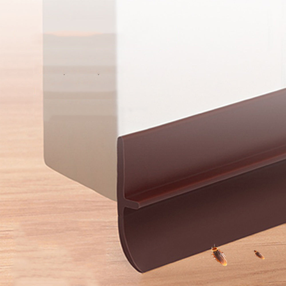 5.0x100cm Self-Adhesive Door Seal Strip for Drafts & Soundproofing Brown