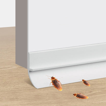 5.0x100cm Self-Adhesive Door Seal Strip for Drafts & Soundproofing White