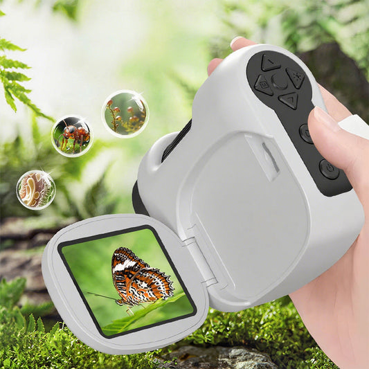 Portable Handheld DV Microscope Educational Science Kit for Kids