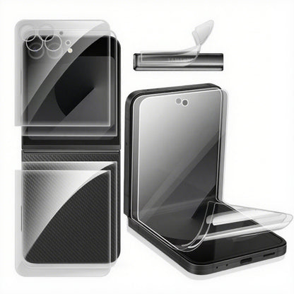 8PCS Full Coverage Screen Protector for Samsung Galaxy Z Flip7 Front Back & Side