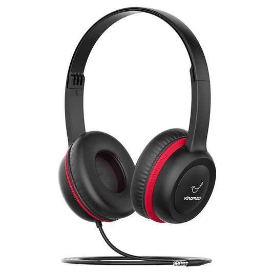 Kids Over-Ear Headphones with 85dB Volume Limit for Safe Listening Black
