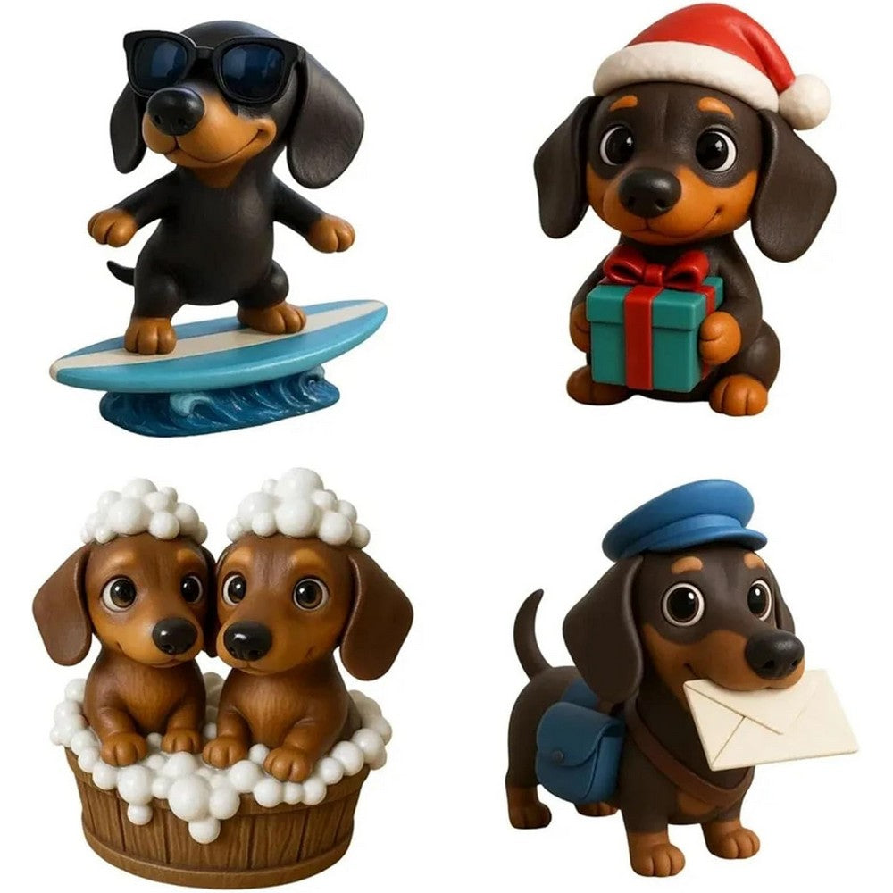 Dachshund Christmas Advent Calendar with 24 Daily Surprise Countdown Calendar