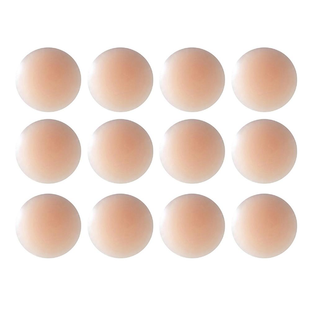 6 Pairs of Reusable Women's Nipple Covers Nipple Covering Stickers-Round Shape