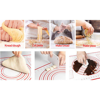 Non-Stick Silicone Baking Mats with Measurements