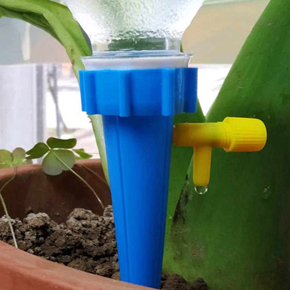 4 or 8-Pack Automatic Garden Cone Watering Spike Plant Water Drip Irrigation Bottle Set