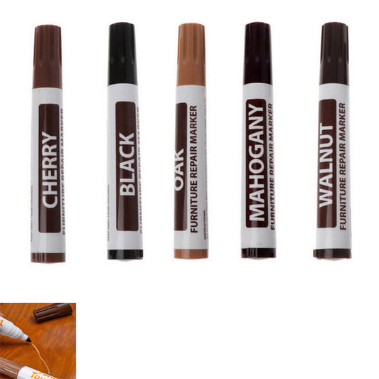 5 Pack Wood Furniture Repair Markers for Scratches