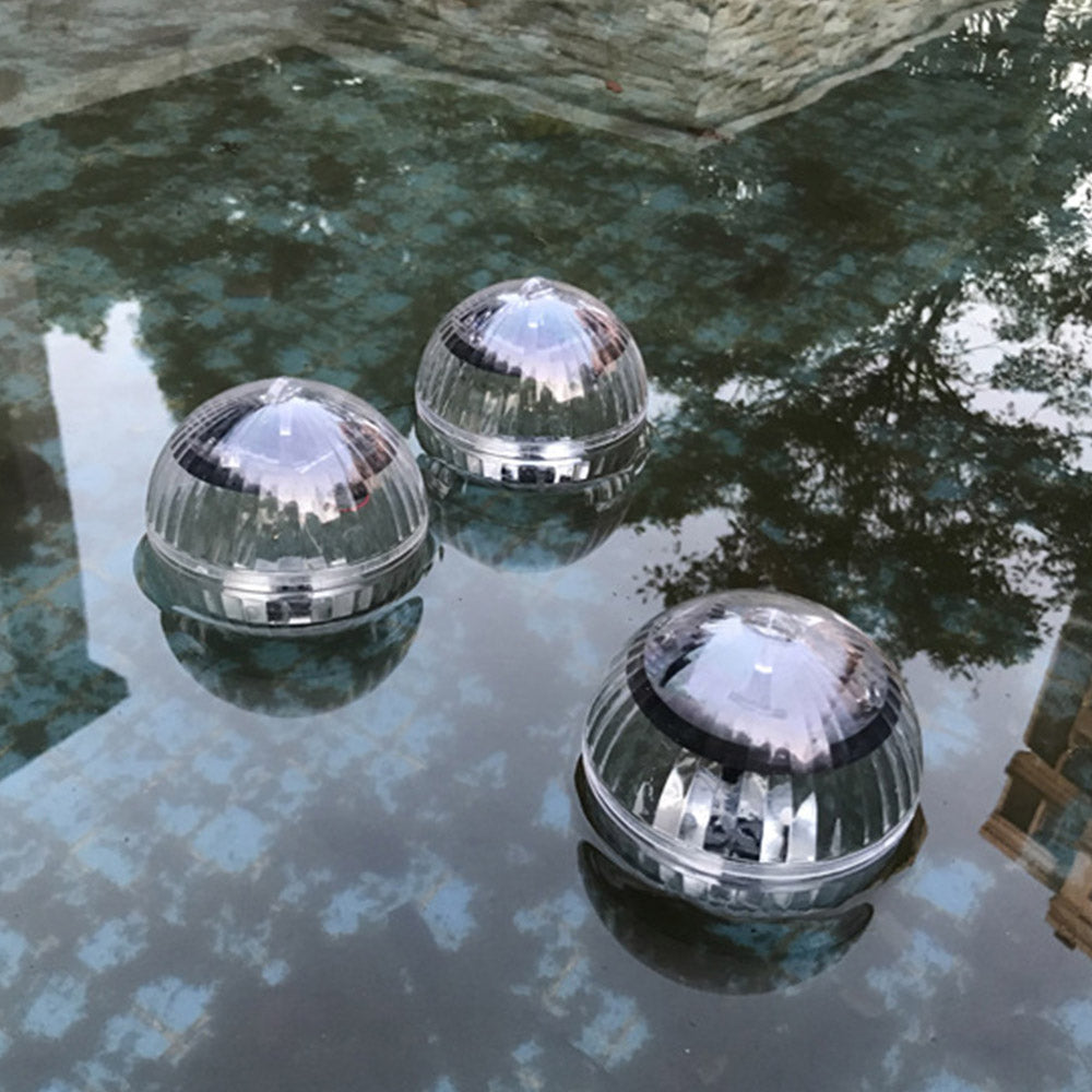 Two or Four LED Floating Ball Light Outdoor Garden Swimming Pool Pond Lamps Solar Powered