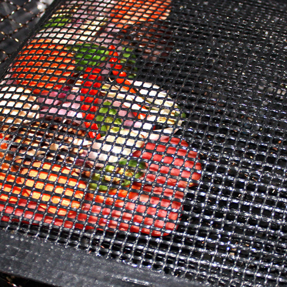 2Pcs BBQ Non-Stick Mesh Grilling Bags