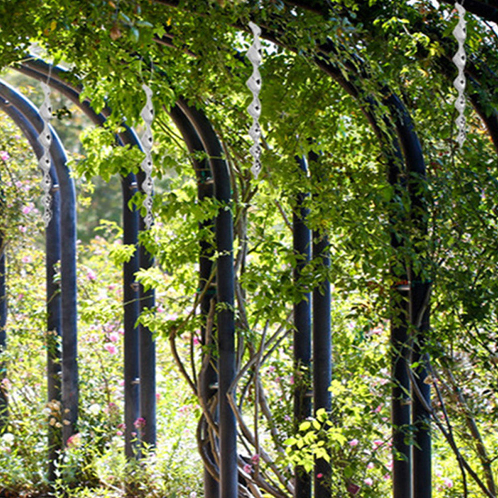 12Pcs Bird Repellent Reflective Scare Rods