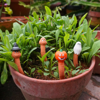 5Pcs or 10Pcs Clay Plant Watering Reminders Garden Flower Plant Pot Decor