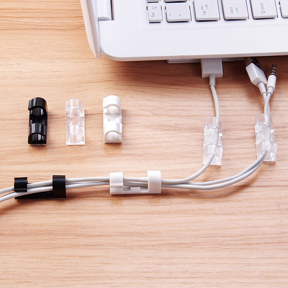 2 Set of Self-Adhesive Cable Clips Durable Cable Organizer Wire Holder Practical Wire Clamp Telephone Line Clamp