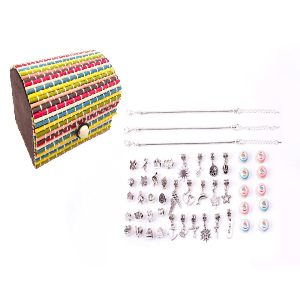 DIY Bracelet Set With Box Handmade Bracelet Set Charm Bracelet Making Accessories Jewellery Making Set