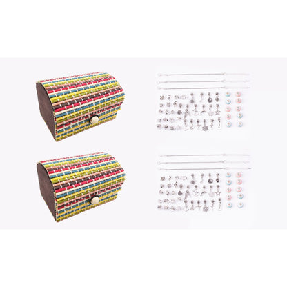 DIY Bracelet Set With Box Handmade Bracelet Set Charm Bracelet Making Accessories Jewellery Making Set