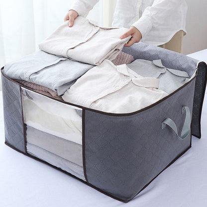 4Pk Clothes Storage Bags Quilt Organizers with Reinforced Handle