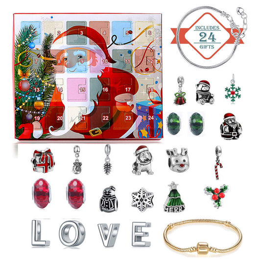 Christmas Advent Charm Calendar-LOVE Bracelet