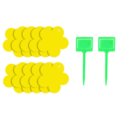 20 x Butterfly Shape and Flower Shape Sticky Trap Insect Killer with 4pcs Holder