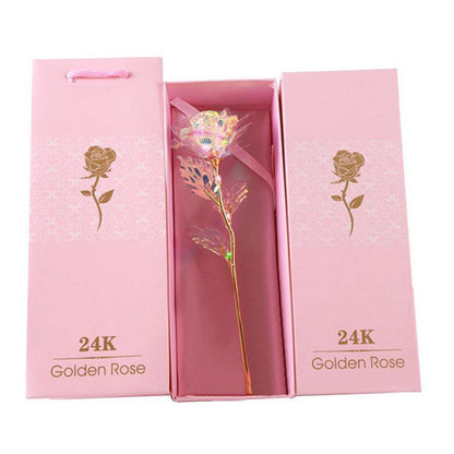 Creative Artificial Rose Flower with Gift Box Valentine's Day Gift Wedding Decoration Romantic Rose Flower Home Party Decoration