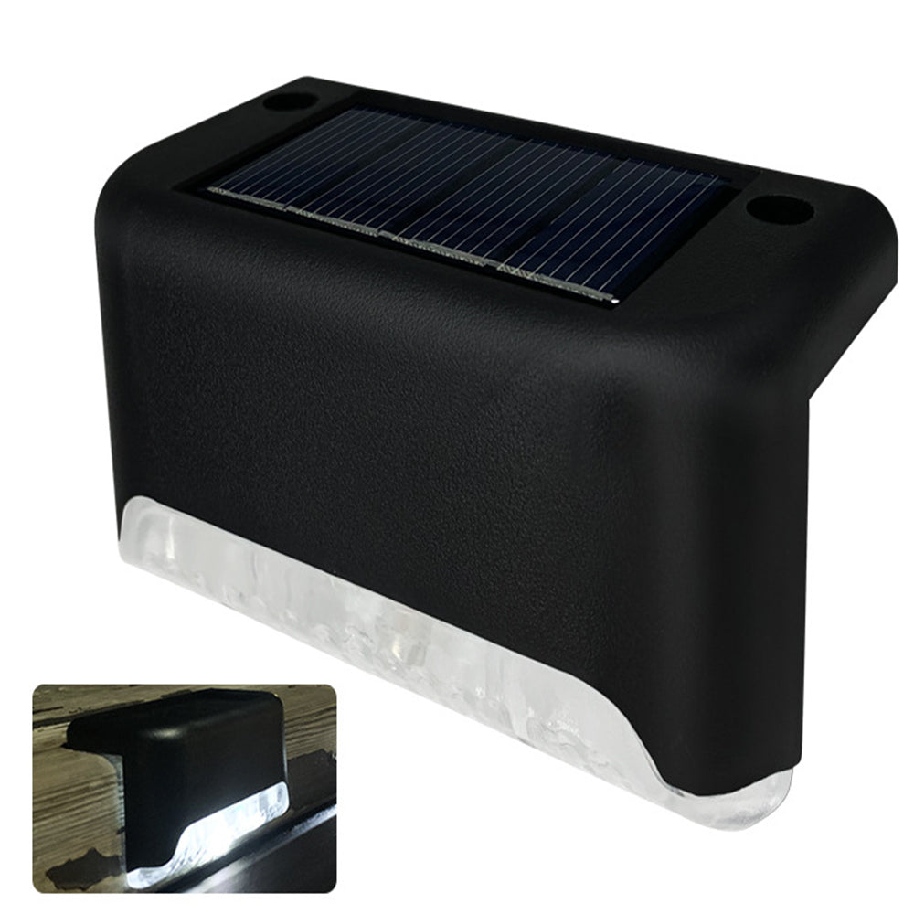 White LED Outdoor Solar Powered Lights Home Stairs Lamp